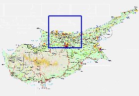 Administratives carte de Chypre