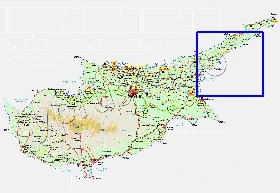 Administratives carte de Chypre