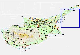 Administratives carte de Chypre