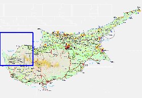 Administratives carte de Chypre