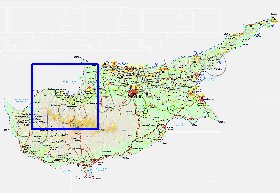 Administratives carte de Chypre