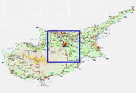 Administratives carte de Chypre