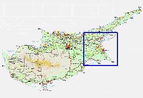 Administratives carte de Chypre