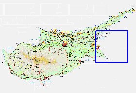 Administratives carte de Chypre