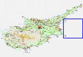 Administratives carte de Chypre