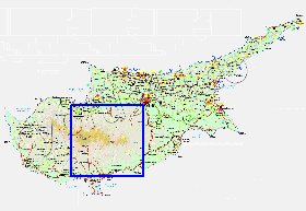 Administratives carte de Chypre