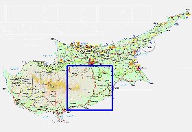 Administratives carte de Chypre