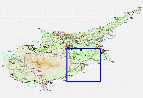 Administratives carte de Chypre