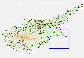 Administratives carte de Chypre