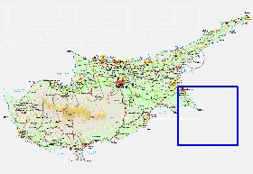 Administratives carte de Chypre