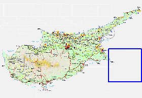 Administratives carte de Chypre