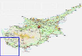 Administratives carte de Chypre