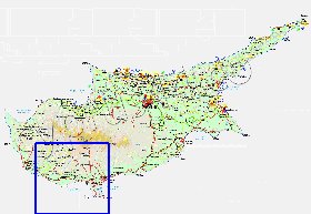 Administratives carte de Chypre