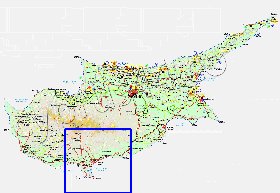 Administratives carte de Chypre