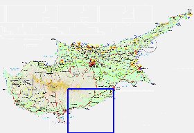 Administratives carte de Chypre