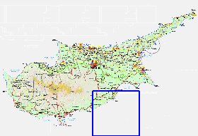 Administratives carte de Chypre