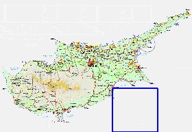 Administratives carte de Chypre