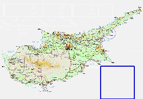 Administratives carte de Chypre