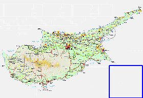 Administratives carte de Chypre