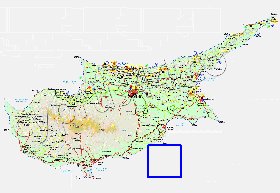 Administratives carte de Chypre