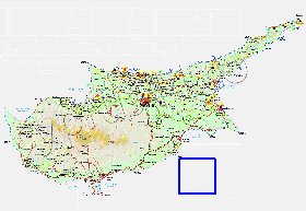 Administratives carte de Chypre