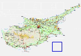 Administratives carte de Chypre