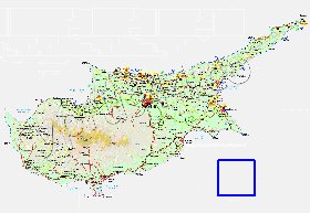 Administratives carte de Chypre