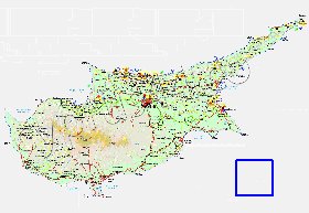 Administratives carte de Chypre