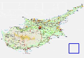 Administratives carte de Chypre