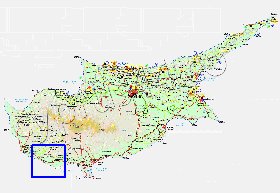 Administratives carte de Chypre