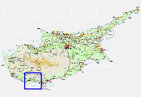 Administratives carte de Chypre