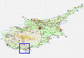 Administratives carte de Chypre