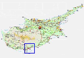 Administratives carte de Chypre