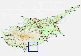 Administratives carte de Chypre