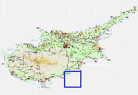 Administratives carte de Chypre