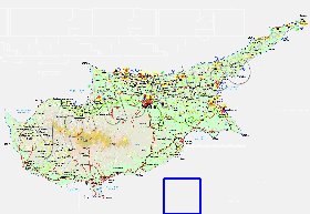 Administratives carte de Chypre