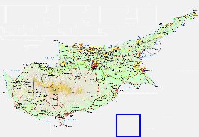 Administratives carte de Chypre