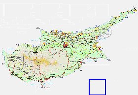 Administratives carte de Chypre