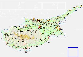 Administratives carte de Chypre