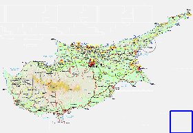 Administratives carte de Chypre