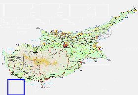 Administratives carte de Chypre