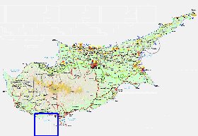 Administratives carte de Chypre