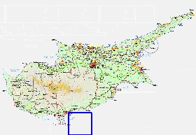 Administratives carte de Chypre