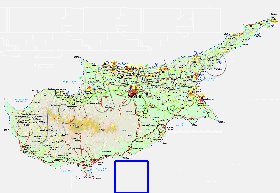 Administratives carte de Chypre