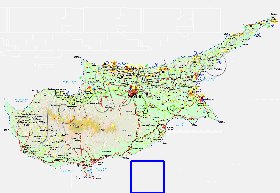 Administratives carte de Chypre