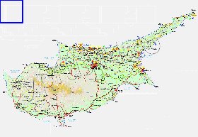 Administratives carte de Chypre