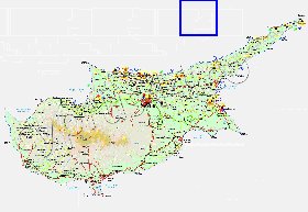 Administratives carte de Chypre