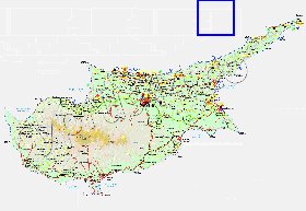 Administratives carte de Chypre