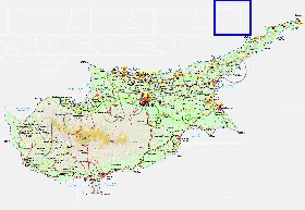 Administratives carte de Chypre