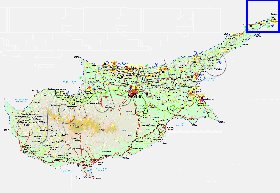 Administratives carte de Chypre